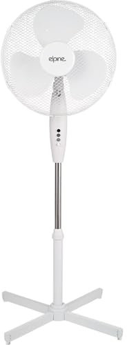 HomeVibe 16-Inch Pedestal Stand Fan with Cross Leg Base - Adjustable Height, Oscillating, White