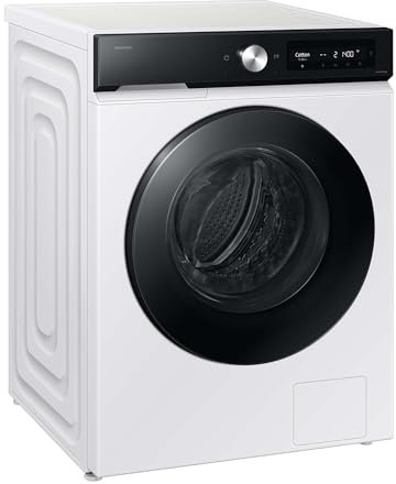Samsung WD9BDB7B85GEU2 Bespoke AI Waschtrockner, 9+6 kg, EEK: D/A (-10%), Waschmaschine und Trockner in einem, QuickDrive, AI Ecobubble, AI Wash, SuperSpeed 39 Min. Waschprogramm, Weiß