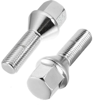 JJRFVBGT Radnabenbolzen Auto M12x1,5 Radschrauben Kegel 60° Radschrauben Radmuttern Radbolzen Ton Alufelgen Und Stahlfelgen 10St