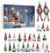 Gnome Adventskalender 2024, Weihnachtszwerg Adventskalender, Christmas Gnome, Weihnachtszwerg-Adventskalender 2024, 24 Xschwedische Zwerge, Plüschdekorationen