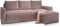 Masseno Ecksofa POTARO mit Schlaffunktion L-Form, Sofa mit Bettkasten, Wohnzimmersofa, Couch, Soffa, Bettsofa, Couchgarnitur- Lila, POSO 130