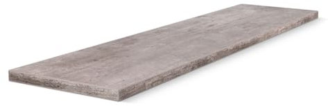 HausFux studioLINE MDF-Innenfensterbank nach Maß - 1,8 cm stark, melaminbeschichtet, mit ABS-Kante - Made in Germany - individueller Zuschnitt (Bellato Grau, T x L | 15 x 50 cm)