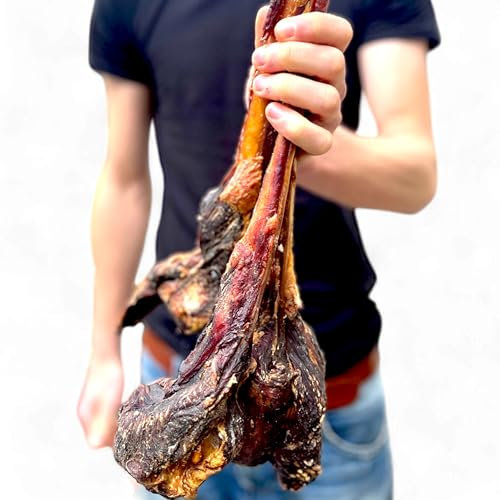 Ochsenziemer mit Fleischkeule 1kg Kausnack mit Keule Hundeleckerli natürlich Rind mit Zahnreinigung