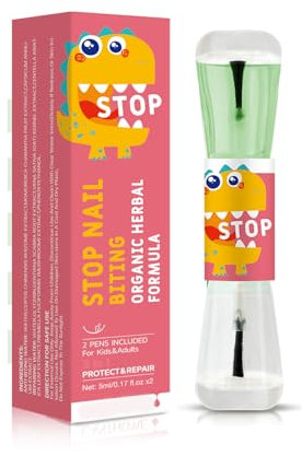 Anti Nail Biting Polish,Stop Biting Nails,Nail Biting Prevention,Stop Nail Repair Clear Varnish,Discourages Nail Biting & Thumb Sucking For Children & Adults, Safe Natural Plant Extract