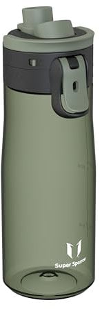 Super Sparrow Water Bottle 750ml - One-Tap TouchGulp Bottle - Non-Toxic BPA Free - Lightweight & Sustainable Tritan Water Bottles for Sports, Travel, Outdoors