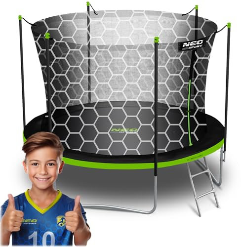 Neo-Sport Trampolin Für Kinder Outdoor Garten Mit Innennetz Leiter Gartentrampolin