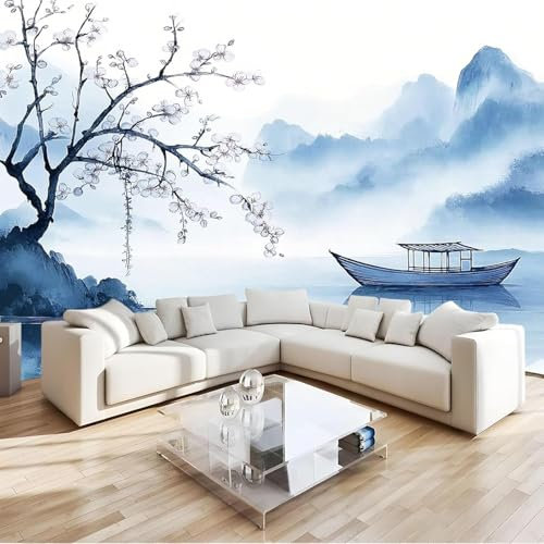 Buohwiwe Photo Wallpaper Japanese Style 150 x 105 cm (WxH) Non-Woven Art Print Wall Mural Decoration Poster Picture Modern Design 3D Panoramic Wallpaper Murals Japanese Style Wall Sticker q2667