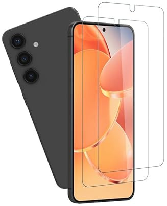 [2 Stück] für Folie Samsung Galaxy S24 Panzerglas, Fall-freundlich für Schutzfolie Samsung S24 Displayschutz, Einfach Anzuwenden Kristallklar Displayfolie Schutzglas