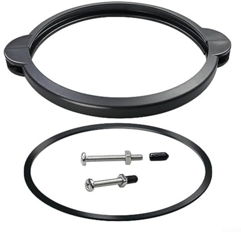 Collier de serrage avec joint torique compatible avec Intex SF90110-1 - Collier de serrage pour anneau/pompe à filtre à sable Intex de 25,4 cm - Pièces de rechange étanches