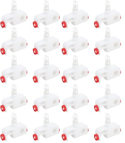 Briny River 20pcs 42x31mm Vertical Blind Carrier Hooks Runners for 5 127mm Blinds