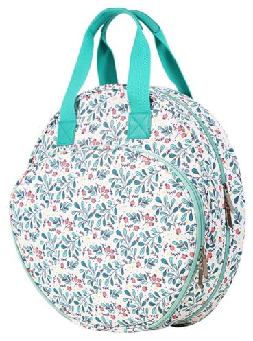 Yzzthumss Zipper Pocket Embroidery Kit Organizer Bag Multi-Layer Oxford Storage Bag Threads& Craft Supplies