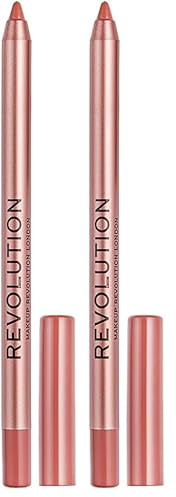 MakeUp Revolution, Satin Kiss, Lipliner, Chauffeur, 1g (Packung mit 2)
