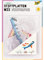 folia 73213 - Bügelperlen Stiftplatten Set Fahrzeuge, 3 transparente Steckplatten für Bügelperlen mit einem Durchmesser von 5 mm, Flugzeug, Roller und Auto