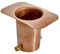 Monarch Rain Chains 20040 Pure Copper Brass Bolt Gutter Adapter for Rain Chain Installa, Standard