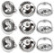 TOAOB 10pcs Threaded Screw Earring Backs 18K White Gold Sterling Silver Hypoallergenic Secure Locking Earring Backs Replacement for Studs Post