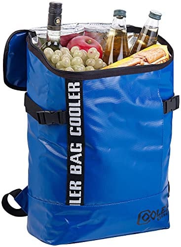 Xcase Thermorucksack: LKW-Planen-Kühlrucksack, abwaschbar, wasserabweisend, 16 l (Rucksack abwaschbar, Rucksack LKW Plane, Trinkflasche)