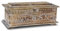 Oriental Galerie Holztruhe mit Schnitzereien Schmuckkiste Schatztruhe Schatzkiste Holz Kiste Box Dose Truhe Natur WW 40 cm Klein