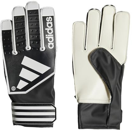 adidas Unisex Goalkeeper Gloves (W/O Fingerspitz) Tiro Gl CLB J, Black/White/Black, HN5608, Size 5