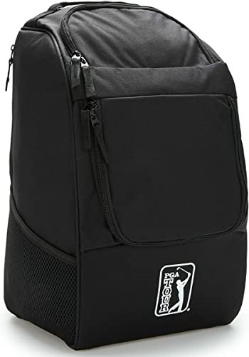 PGA Tour Disc Golf Backpack, Black, One Size, Black, One Size