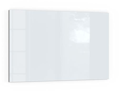 DEQORI Küchenrückwand Glas | Unifarben - Hellgrau | 60x40 cm | Bad- oder Herd-Rückwand | Herdblende Spritzschutz für Küche & Badezimmer | moderne Deko für Fliesenspiegel
