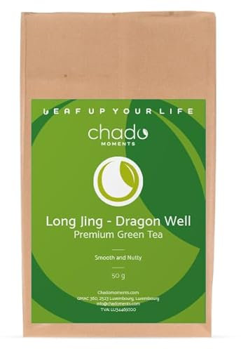 Longjing – Dragon Well – Thé chinois vert de qualité supérieure - 50 g