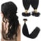 Sindra Keratin Hair Extensions Real Human Hair 16 Inch 50 Strands 40g Jet Black Pre Bonded U Tip Extensions #1 16 Inch