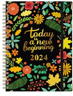 TWSOUL 2024 Diary A5 Page a Day, Diary 2024 Week to View, Weekly Planner 2024, 2024 Diary Week to View Work Appointment, Life Planner Horizontal (A+B)