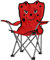 Kinder Anglersessel rot/schwarz Campingstuhl Faltstuhl Anglerstuhl Stuhl Motiv Marienkäfer Kinder Campingstuhl und Tasche