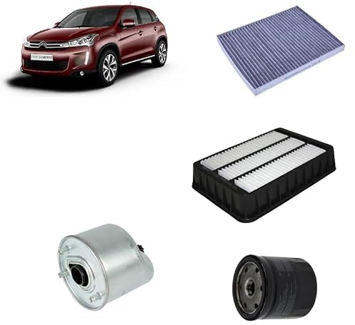 Kit tagliando 4 filtri per Citroen C4 Aircross 1.6 HDi gasolio 2010+