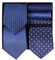 BRERA 67 - Coffret Cadeau Homme 3 Cravates et 3 Mouchoirs de Poche, Accessoire Costume, Pochette Avec Cravate, Cadeau Original Mariage