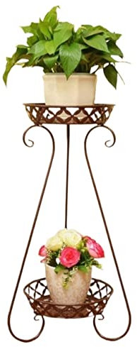 ASHSDI Blumenregal Indoor Blumenständer Aus Schmiedeeisen Im Europäischen Stil Für Den Innen- Und Außenbereich Blumenregal Display Rack (Color : R, Size : 36 * 80cm)