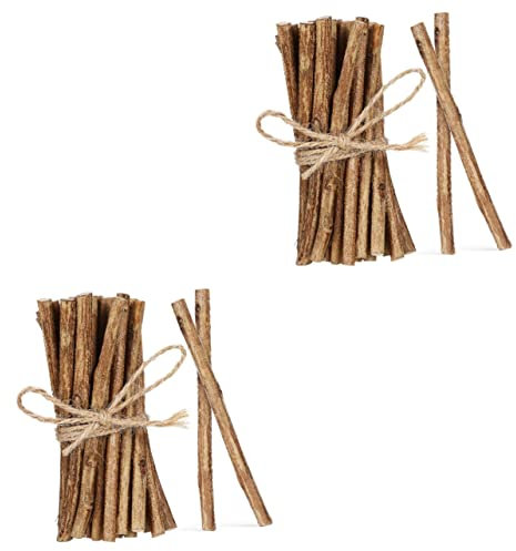 DIYEAH 100pcs Natural Sticks Craft Decorations Long Rustic Log Branches Home Decor
