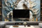 ZYHFDC Papier Peint Panoramique Relief en plâtre du cheval blanc Tableaux Muraux Tapisserie Photo Décoration Murale Salon Chambre 300CM(L)*210CM(H)