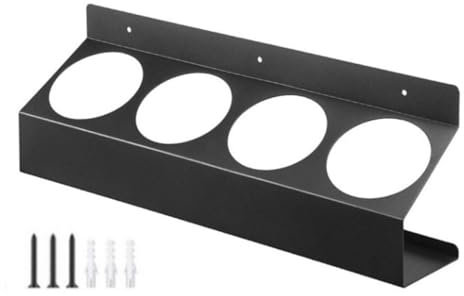 MOONDAME Sprays peu encombrants pour l'organisation du garage, fixation murale, 4 trous, étagère de rangement aérosol, porte-bouteille