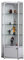 LYDBMYT Vitrine, robuste Glasvitrine für das Wohnzimmer, Eckvitrinen aus gehärtetem Glas für Sammlerstücke, 4-stufiger abschließbarer Spirituosenschrank, verstellbar (Silber, 180 x 50 x 50 cm
