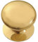 Merriway BH04909 (2 Pcs) Victorian Cupboard Cabinet Door Knob Brass 25mm - Pack of 2 Pieces