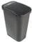 Busch Systems Billi Box Recycle Bin - Black Body Trash Can with Lid 10 Gallon - Waste Swing Rubbish Bin for Bedroom or Kitchen