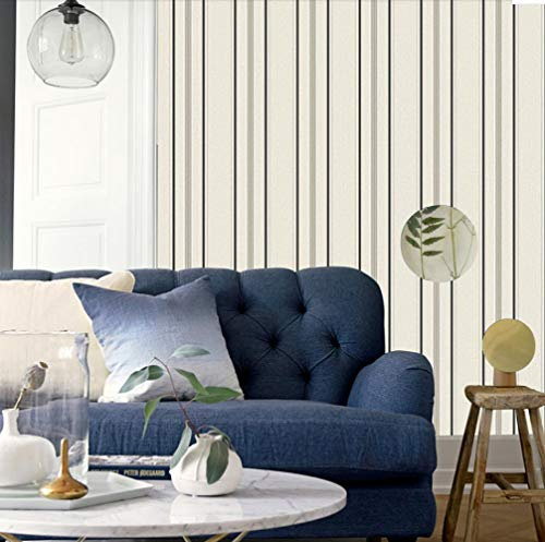 Hndrkj Rustic Brick Wallpaper Modern Simple Striped Non-Woven Wallpaper 3D Cream/Orange/Lt.Brown/White Textured Living Room Bedroom Home Wall Decor