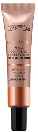 Dermolab - Crema Contorno Occhi e Labbra Antiage, per Pelli Mature, con Acido Ialuronico, Leviga e Illumina l'Incarnato Minimizzando le Rughe, Rimpolpa e Idrata la Pelle, 15ml