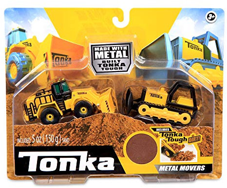 Basic Fun Monster Metal Movers Kombi-Pack – Riesen-Muldenkipper & Frontlader, Konstruktionsspielzeug, Konstruktionsspielzeug für kreatives Spielen, für Jungen und Mädchen ab 3 Jahren