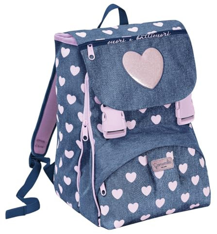 Seven Zaino Estendibile Big - Camomilla Cuori e Batticuori - Scuola & Tempo Libero - Bambina, Ragazza - Taglia Unica