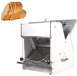 txmachine Electric Slicers Bread Slicer Commercial Bread Cutting Machine Stainless Steel Sandwich Slicer Machine 1 Blade (110V/60HZ, 0.47inch/12mm)