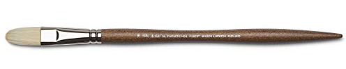 Winsor & Newton 5010610 synthetischer Künstler Ölpinsel mit hoher Elastizität & Lebensdauer, ergonomischer Stiel für Ölfarben und Alkydfarben - Filbertpinsel Nr. 10