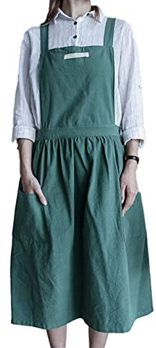 SF-ZXTINP Weich Baumwolle Küche Kochen Schürze mit Kreuz zurück - zum Kochen Catering-Arbeit Kommerzielles Restaurant, die Größe kann angepasst werden