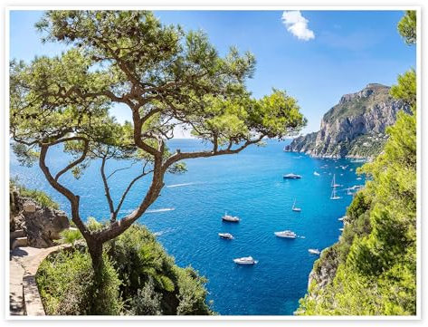 Schöner Sommer auf Capri Poster 40 x 30 cm Wandbilder Wanddeko