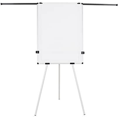 Bi-Office Earth Kyoto Paper Roll Tripod Magnetic Easel With Extendable Arms, 70 x 100 cm (Euro size), Dry Wipe Lacquered Steel Surface, Aluminium Frame