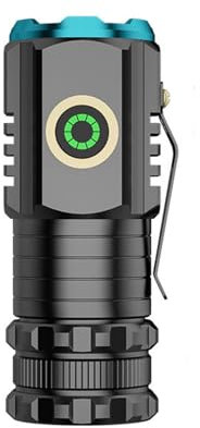 Lampe Torche LED Rechargeable USB S350 | Lampe de Poche LED Ultra Puissante Aimantée | Mini Lampe de Poche Zoomable Étanche | Lampe Tactique Militaire | Torche USB Étanche | 1500 LM | Clip Magnétique