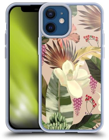 Head Case Designs Offizielle Anis Illustration Neue Tropen Grafiken Gelhülle [Militärischer Schutzgrad] Kompatibel Mit Apple iPhone 12 Mini Und Kompatibel Mit MagSafe
