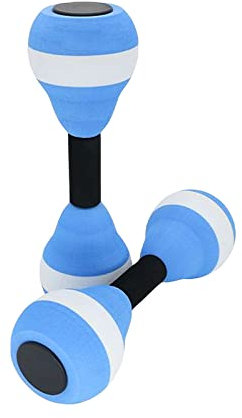 2 Sets Water Dumbbell Weights,Lightweight Aquatic Exercise Dumbells,Water Aerobic Exercise Foam Dumbbells,Pool Dumbbells Soft Swim Dumbbells Water Weights for Pool Exercise (Blue)