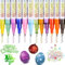 JALEVID Glitzerstifte Magische Stifte, Outline Stifte 12stk. Glitzerstifte Geschenke für Mädchen, Ostern Basteln Zauberstifte, Glitzer Filzstifte für Steine Bemalen